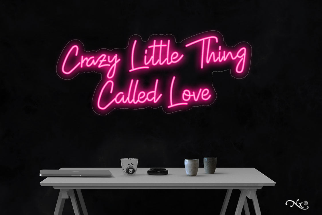 New Crazy In Love Bar Pub Acrylic Neon Light Sign 14" 