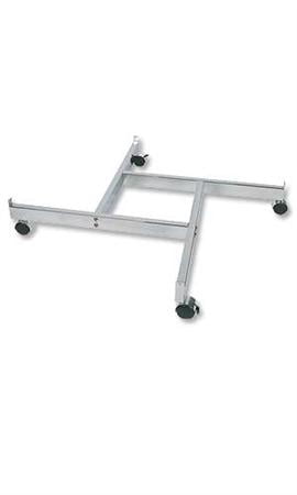 Chrome 4-Way Grid Base with Casters (Use with existing 3” on Center ...