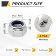 thumbnail image 2 of 2 Pcs Écrous de Verrouillage M18x2.5mm, Insert en Nylon Inoxydable 316 Autobloquant, 2 of 6