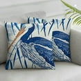 thumbnail image 3 of Blue and White Heron Bird Coastal Tropical Beach Sea Life Printed Premium Indoor/Outdoor Pillow Patio Decor Decoration Accent Throw Pillow, 3 of 7