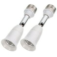 thumbnail image 5 of 2pcs Light Bulb Socket Extender Bendable Light Socket Adapter Light Bulb Adapter(E27-E27), 5 of 8