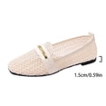 thumbnail image 4 of SuTry Women's Flat Shoes Mesh Slip On Square Toe Breathable Lightweight Comfortable Casual Walking Office Daily Wear(36), 4 of 9