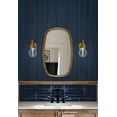 thumbnail image 4 of Seabrook Designs Naval Blue Faux Wood Panel Prepasted Wallpaper, 4 of 7