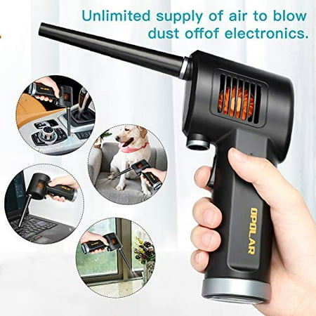 OPOLAR Cordless Air Duster for Computer Cleaning-Cordless, Portable, No