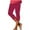 Pink, variant on Simua Women's Capri Leggings Summer High Waisted Solid Color Slim Fitting Yoga Base Pants