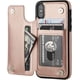 thumbnail image 1 of Funda tipo cartera para iPhone Xs iPhone X con tarjetero, funda de piel sintética de primera calidad con ranuras para tarjetas, cierre magnético doble y cubierta duradera a prueba de golpes (azul), 1 of 6