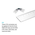 thumbnail image 4 of L Shape 4 Pin LED Connectors 8mm Wide 90 Degree Angle Corner Solderless Connectors for 5050 RGB LED Light Strips, 10Pack, 4 of 4