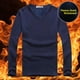 thumbnail image 1 of Ropa interior térmica de manga larga para hombre, camisa de capa Base con forro polar, ropa interior para preservación del calor de otoño e invierno, 1 of 5