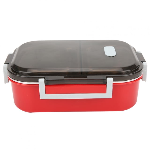 Fiambrera portátil de acero inoxidable 304, contenedor de comida para acampar al aire libre, Picnic, 700ml, rojo