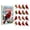 B, variant on Christmas Red Bird Advent Calendar, 24 Days Cardinal Countdown Blind Box with Acrylic Ornaments, Festive Tree Hanging Decor & Keepsake