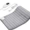 thumbnail image 2 of Flanne Soft Blanket Adjustable Heating Mat Pain Relief Heat Pad Small Electric Blanket Electric Heating Pad, 2 of 7