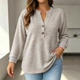 thumbnail image 2 of BOOMNY Women's Long Sleeve Tshirts Crew Neck Plus Size T-Shirt Loose Fall Tee Tops for Women, 2 of 5