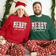 thumbnail image 5 of VILOVE Merry Christmas Couples Matching Outfits Christmas Couples His and Her Sweatshirt Xmas Holiday Long Sleeve Top, 5 of 6