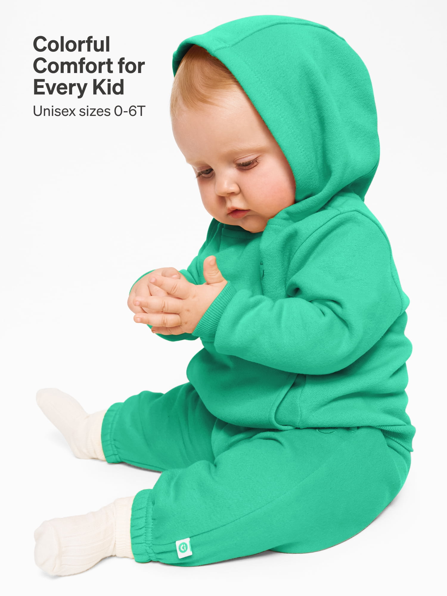 Color Mix by Garanimals Baby & Toddler Fleece Hoodie, Sizes 0–6T