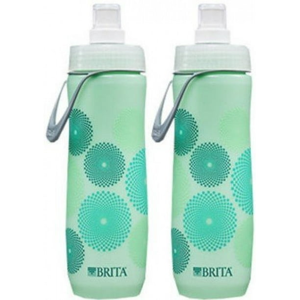 Brita Sport Water Filter Bottle, 20Ounce, Mint Spiral ( 2