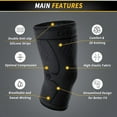 thumbnail image 4 of CAMBIVO Knee Brace x2, Compression Knee Sleeve Support for Running, Meniscus Tear, Arthritis, Joint Pain Relief, S-XL, 4 of 9