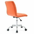thumbnail image 4 of Modway Chaise de Bureau Pivotante Milieu Dos Sans Accoudoirs en Ondulation Orange, 4 of 5