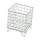 thumbnail image 1 of Organizador de escritorio Cesta de almacenamiento de hierro Caja de almacenamiento de papelería compacta y conveniente Plata, 1 of 9