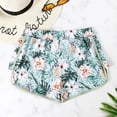 thumbnail image 7 of Conairie Women Swim Shorts Tummy Control High Waisted Swimsuit Lightweight Floral Print Ruched Scrunch Bathing Suit Bottom Green L, 7 of 7