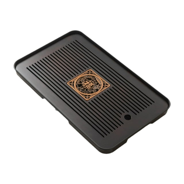 Bandeja de té de bambú, accesorio de mesa con almacenamiento de agua para la ceremonia del té. BLACH B