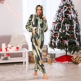 thumbnail image 6 of 1 Piece Adult Onesie Pajamas Cozy & Loose-Fit Sleepsuit Loungewear with Pockets Earthy Tones Camouflage Pattern Small, 6 of 7