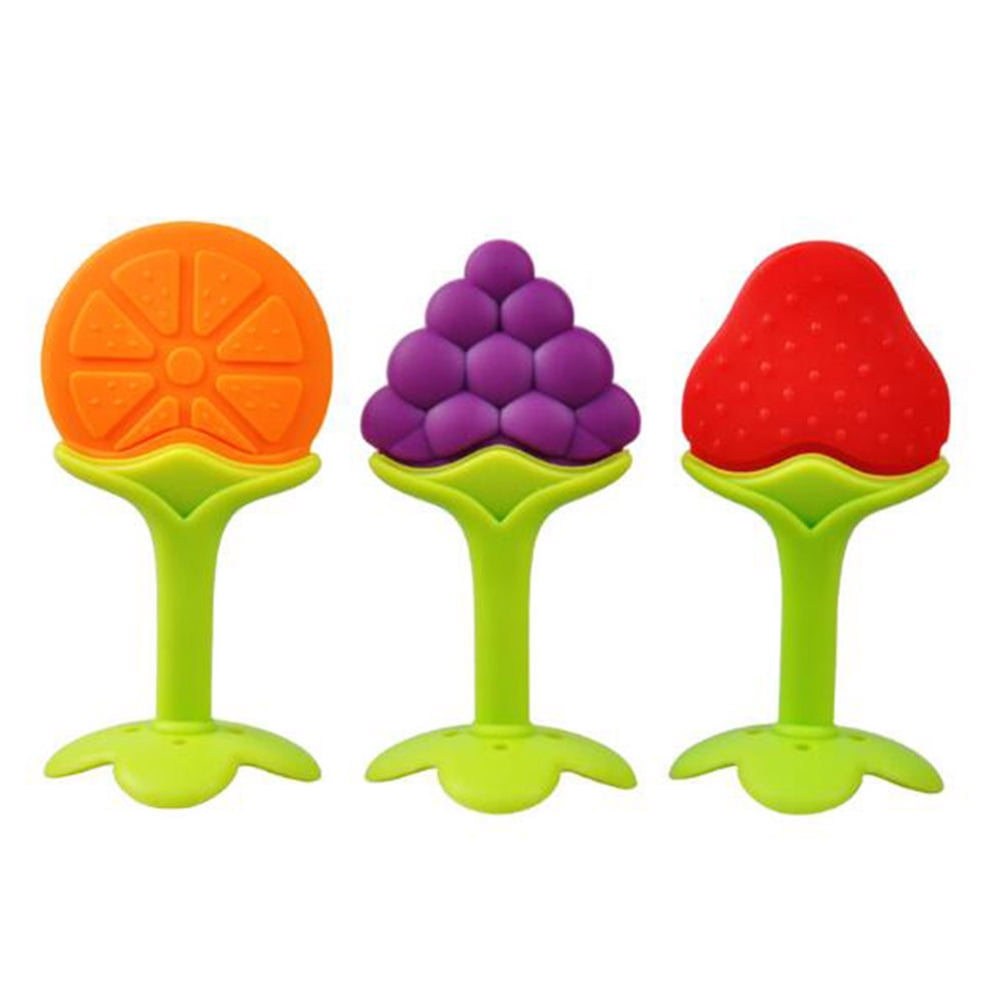 strawberry baby teether