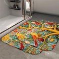 thumbnail image 2 of 1pc Colorful Birds on a Tree Absorbent Non-Slip Bathroom Thickened Flannel Rug Decor,Soft,Quick Drying,Suitable For Indoor/outdoor Use,Bathrooms,Bedrooms,Kitchens,Terrace,Laundry Rooms,16"x24", 2 of 9