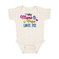 thumbnail image 1 of Inktastic My Mama and Papa Love me with Hearts Gift Baby Boy or Baby Girl Bodysuit, 1 of 2