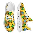 thumbnail image 1 of Zapatillas deportivas elásticas de moda para mujer con estampado de girasoles y mariposas, calzado informal de marca, zapatos vulcanizados de diseño., 1 of 6