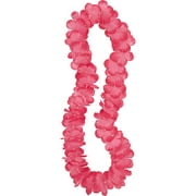 Luau Party Flower Lei, 42 in, Pink, 1ct