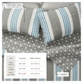 thumbnail image 3 of Coastal Quilt Set - Lightweight, Soft, All-Season - 3-Piece Reversible Stripe Bedding Set (Full / Queen, Coastal Stripe), 3 of 6
