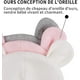 thumbnail image 4 of Gorro de algodón con orejas de oso para recién nacidos, para niños y niñas, de 0 a 6 meses, 4 of 5