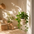 thumbnail image 4 of Macrame Plant Hanger Indoor - Hanging Planter for Plants Holder, Boho Hanging Planter Basket, Decorative Flower Pot Holder Rope for Indoor Outdoor Home Decor, 4 of 6