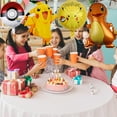 thumbnail image 5 of Globos de fiesta de cumpleaños de Pokémon, ramo de juguetes, decoraciones de Pikachu, Globos número 1er y segundo de 32 pulgadas, Globos para niños y niñas, Baby Shower, 5 of 5