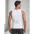 thumbnail image 5 of QSAWXQZ Men's Compression Vest Standard Straps Crew Neck Zip-up Sleeveless Body Shaperwear Casual Tank Tops for Tummy Control Black 2XL, 5 of 10