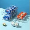 thumbnail image 6 of Oyajia Soda Can Organizer for Refrigerator with Removable Separator, Holds 12 Cans, BPA-Free, Clear, 6 of 11