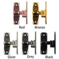 thumbnail image 2 of Zinc Alloy Lock Cam Cylinder Locks No Punching Sliding Door Lock Anti-theft Buckle Door Bolt Sliding Door Latch BLACK, 2 of 8