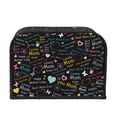 thumbnail image 2 of Lsque I love you Mom Print 4 Slice Toaster Cover , Kitchen Appliance Dustproof Protector , Toaster Protector Dustproof Kitchen Appliance Cover, 2 of 7