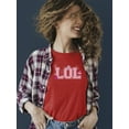 thumbnail image 2 of LOL Smiley Emoji Crown Pink Design Women's T-shirt, 2 of 4
