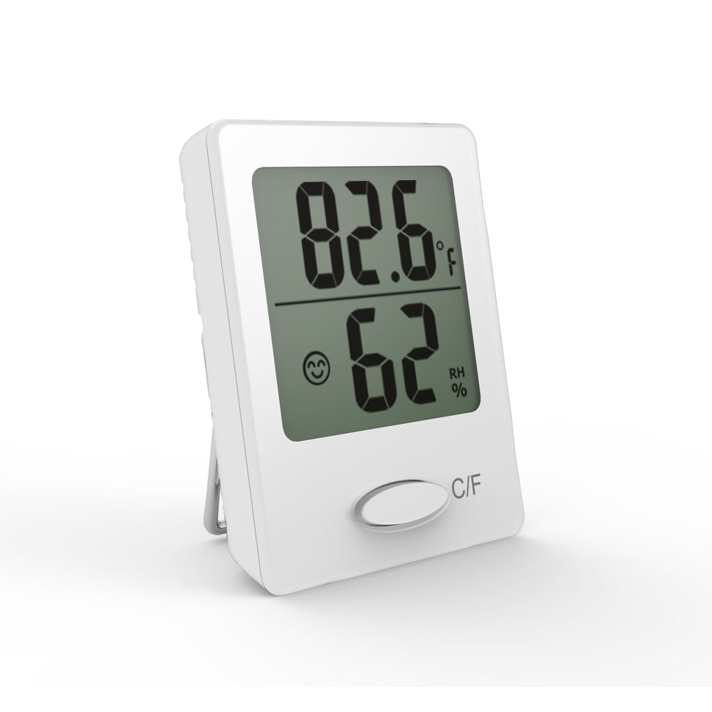 Baldr TH0119WH1 Mini Digital Hygro Thermometer, White - Walmart.com ...