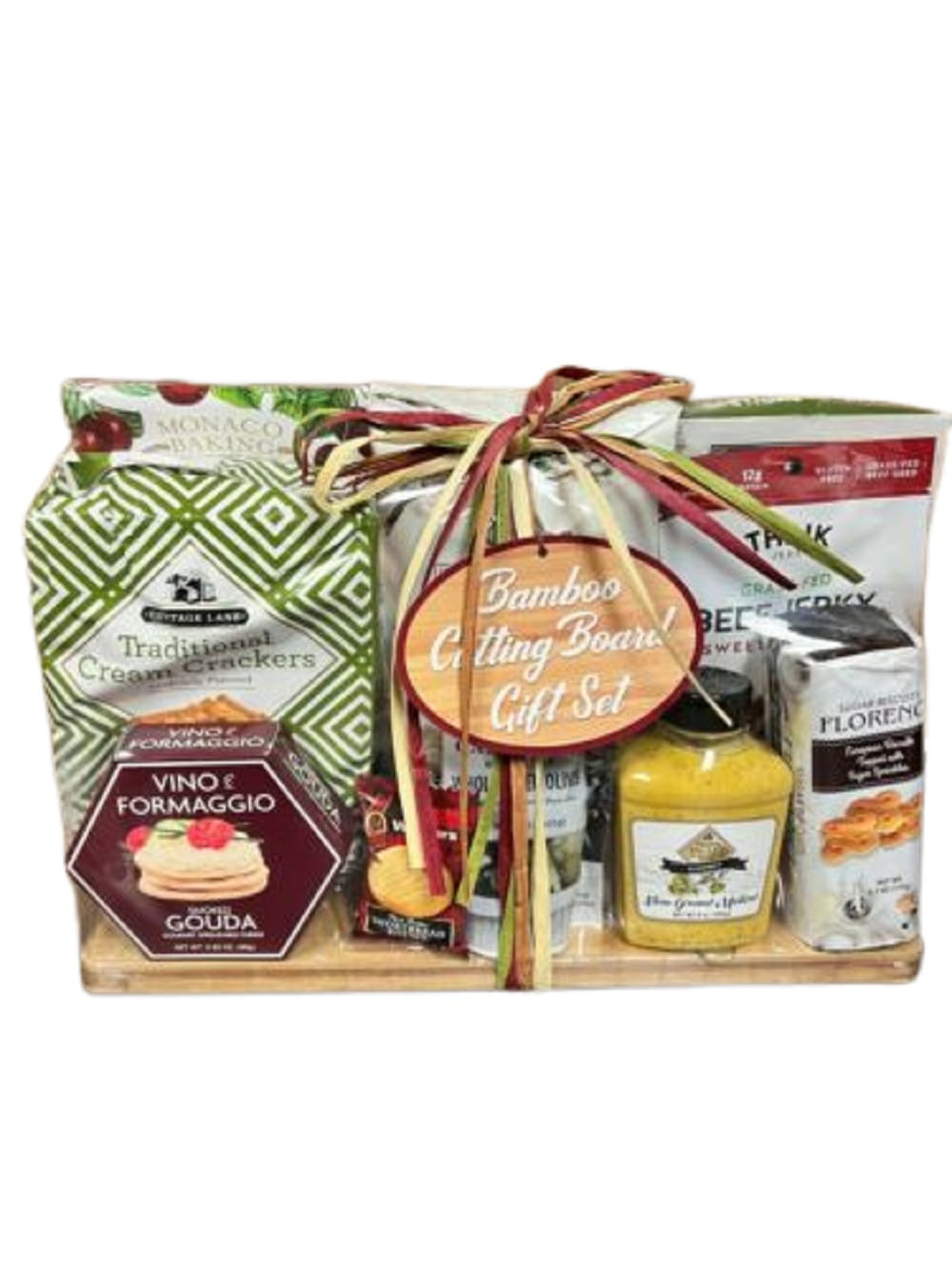 Houndini Bamboo Cutting Board Gift Set, 8 items + Board Bouquet Present