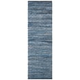 thumbnail image 3 of SAFAVIEH Montauk Darien Braided Chevron Runner Rug, Blue, 2'3" x 7', 3 of 7