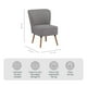 thumbnail image 4 of Sillón Individual Relan Olena Acolchado Tapizado Color Gris, 4 of 9