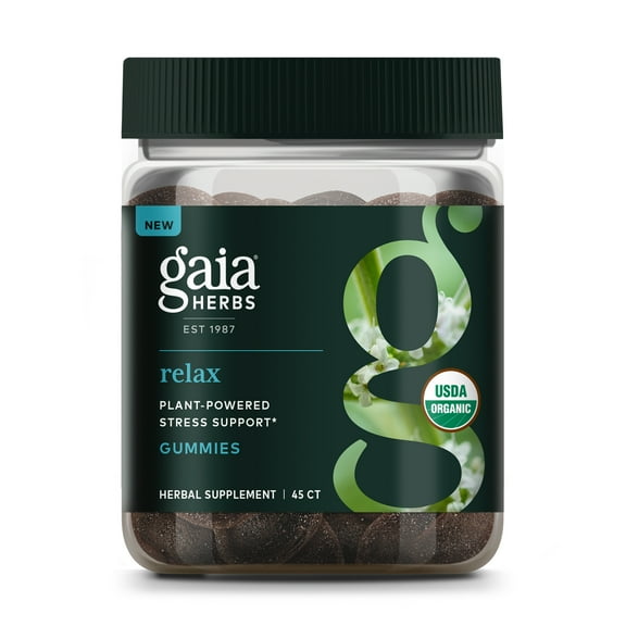 Gaia Herbs Organic Relax Gummies, 45 CT