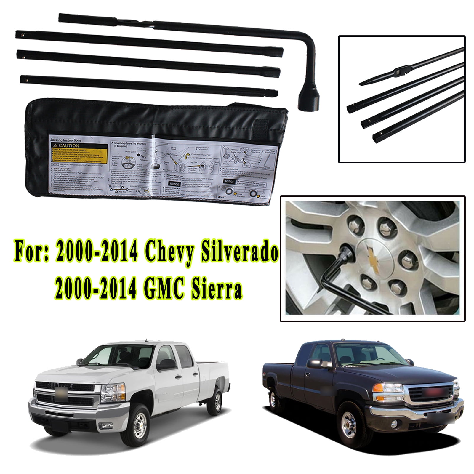 Dayplus Tire Tool Kit for 20002014 Chevy Silverado, GMC Sierra with