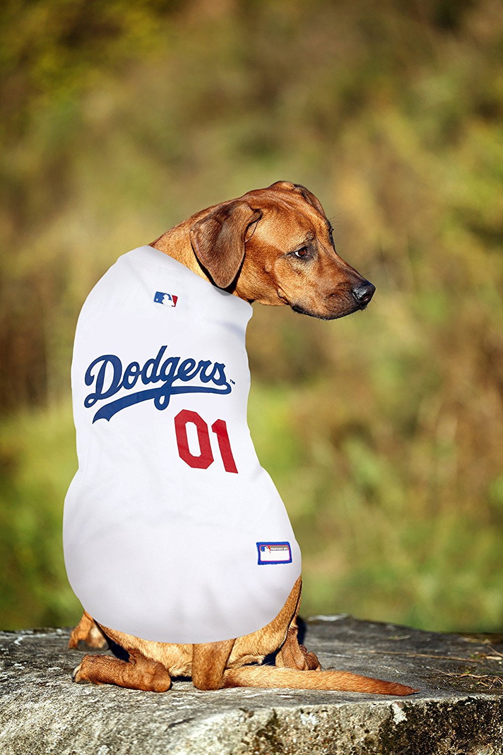 Pets First MLB Los Angeles Dodgers Mesh Jersey for Dogs and Cats - Licensed Soft Poly-Cotton Sports Jersey - Extra Large