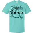 thumbnail image 3 of Inktastic Ovarian Cancer Survivor- Butterfly Ribbon T-Shirt, 3 of 5