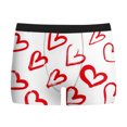 thumbnail image 5 of Mens Funny Novelty Heart Boxer Briefs Valentine's Day Hearts Underwear Heart Love Boxer Briefs For Men White L, 5 of 5