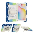 thumbnail image 2 of XYX 3in1 Rotating Stand Case for Samsung Galaxy Tab S6 Lite 10.4 inch with Hand/Shoulder Strap, Shockproof Rugged, Colorful Blue, 2 of 7