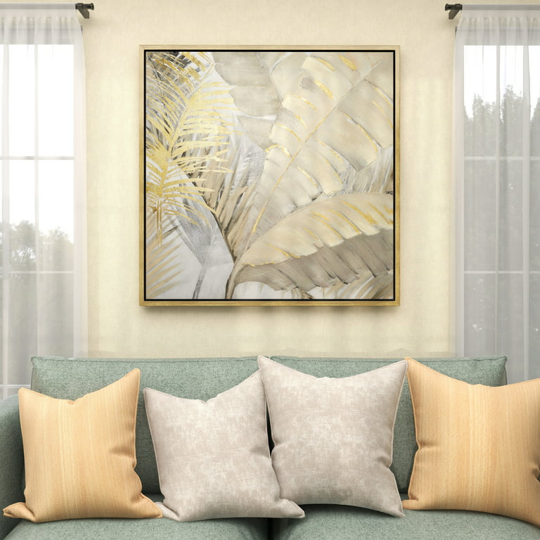 Palm Beach Paradise by Allison Cosmos, Set of 3, in Gold Framed Paper,  Large Art Print